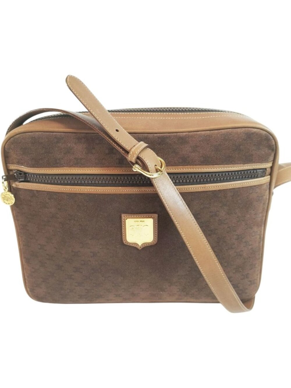 (L3) Celine Crossbody Bag Brown PVC